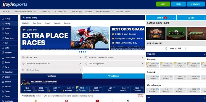 BoyleSports horse racing betting sites
