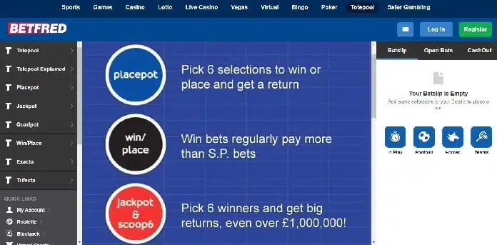 Betfred pools betting