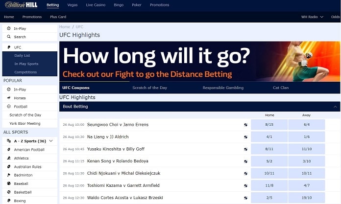 how to bet on UFC