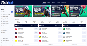 FafaBet UK Review Main Sports Interface