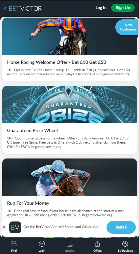Horse Racing Betting Apps BetVictor Bet 3