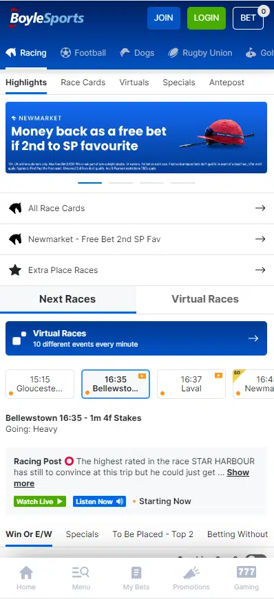 Horse Racing Betting Apps Boylesports 2