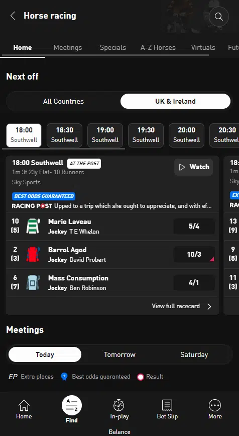 Horse Racing Betting Apps LiveScorer Bet 2
