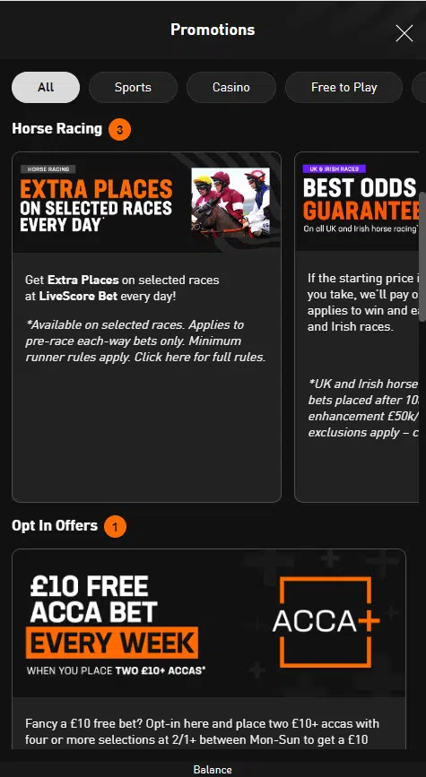 Horse Racing Betting Apps LiveScorer Bet 3
