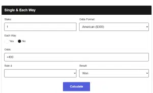 What are American Odds Bet Calculator