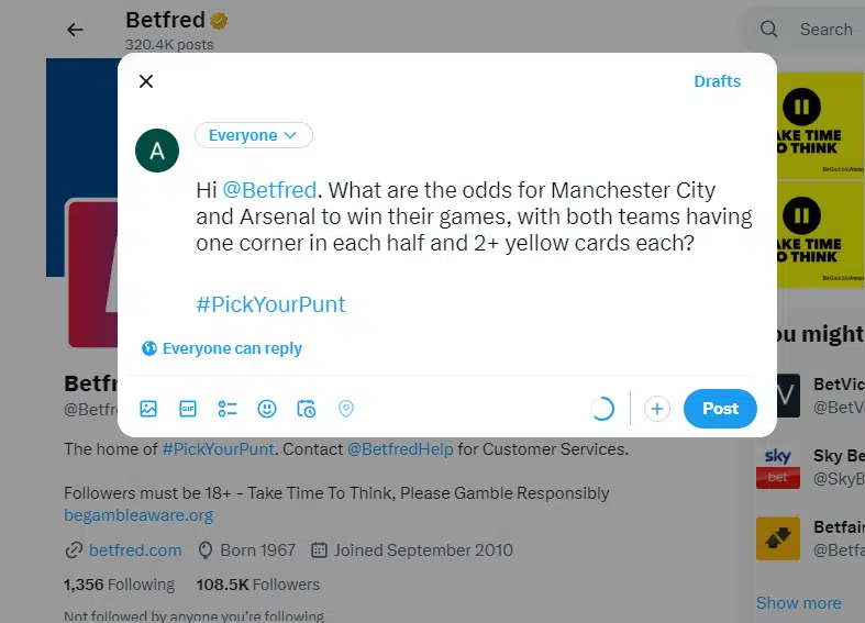 Contact the Bookie With Your Bet